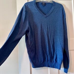 Blue V-neck Brooks brothers sweater